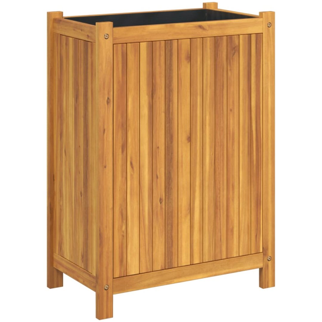 Odlingslåda med foder massivt akaciaträ vidaXL 54 x 31 x 75 cm – bild 2