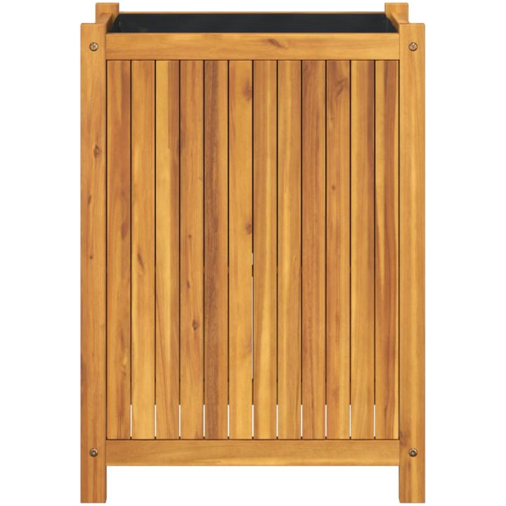 Odlingslåda med foder massivt akaciaträ vidaXL 54 x 31 x 75 cm – bild 4