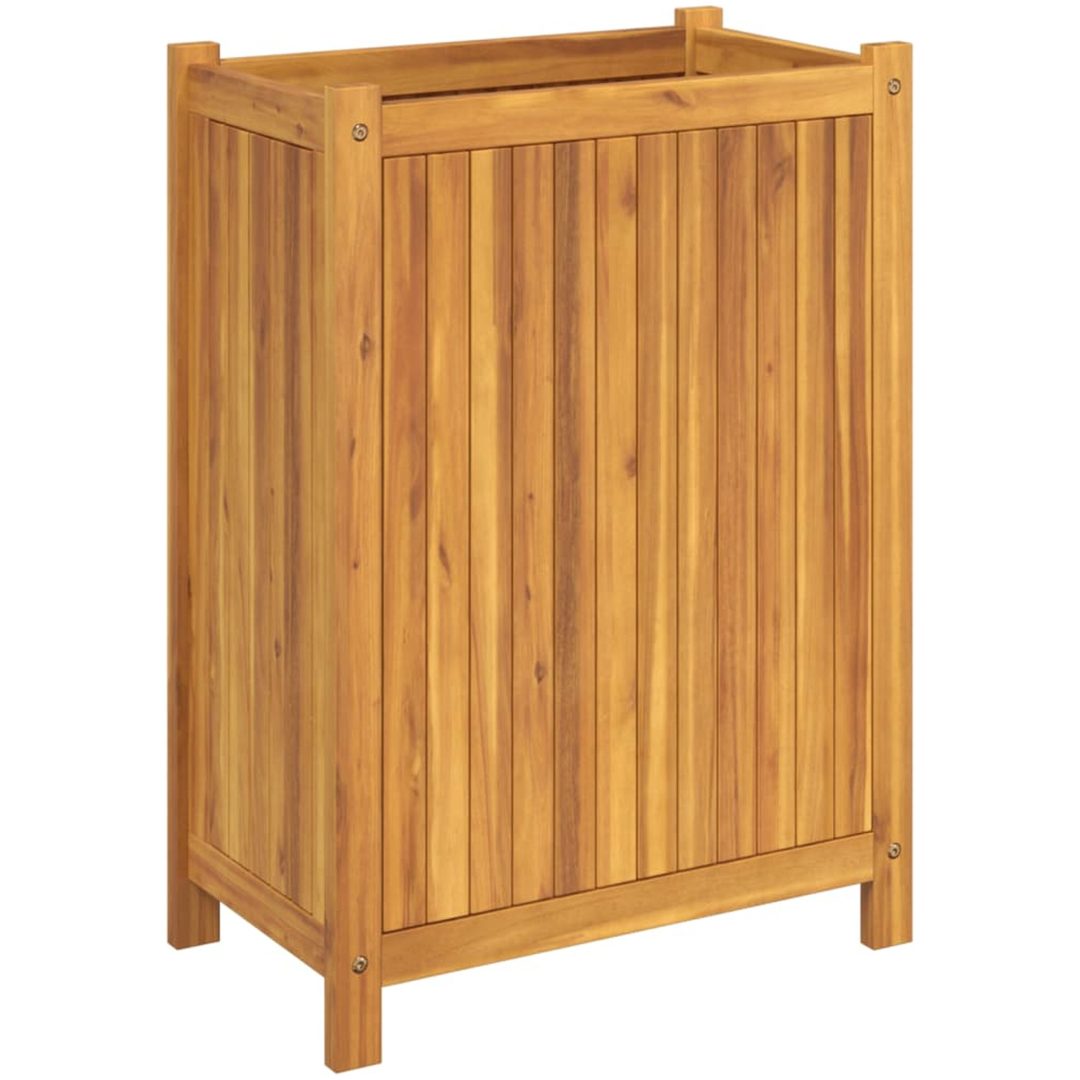 Odlingslåda med foder massivt akaciaträ vidaXL 54 x 31 x 75 cm – bild 5