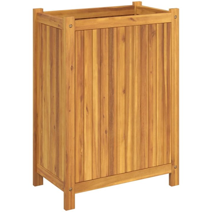 Odlingslåda med foder massivt akaciaträ vidaXL 54 x 31 x 75 cm – bild 5