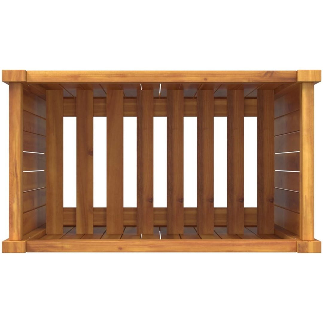 Odlingslåda med foder massivt akaciaträ vidaXL 54 x 31 x 75 cm – bild 8