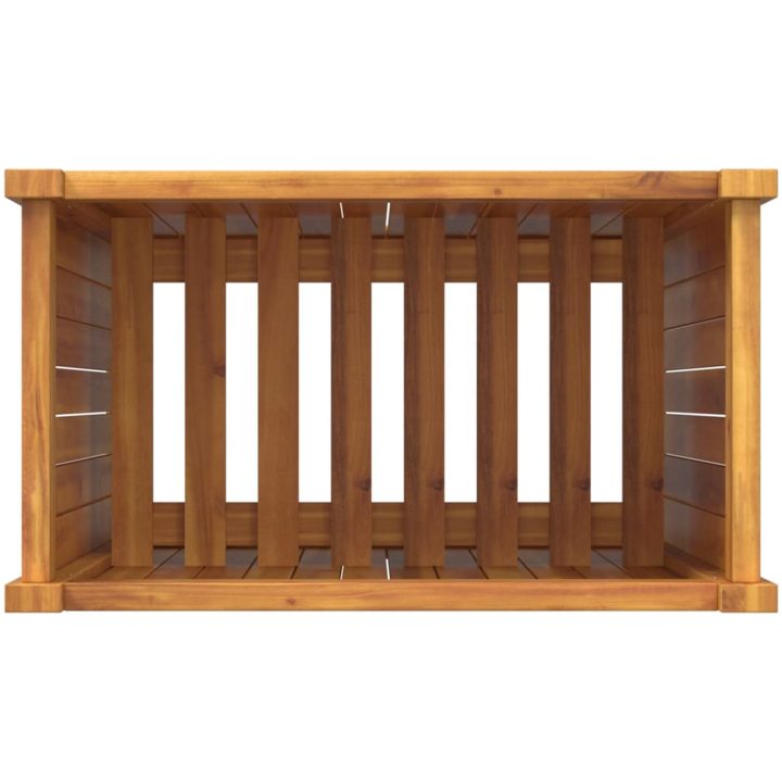 Odlingslåda med foder massivt akaciaträ vidaXL 54 x 31 x 75 cm – bild 8