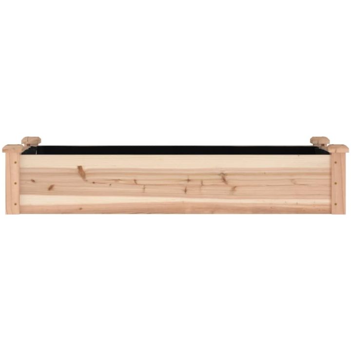 Odlingslåda med foder massivt granträ vidaXL 120 x 45 x 25 cm – bild 4