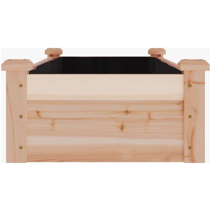 Odlingslåda med foder massivt granträ vidaXL 120 x 45 x 25 cm – bild 5