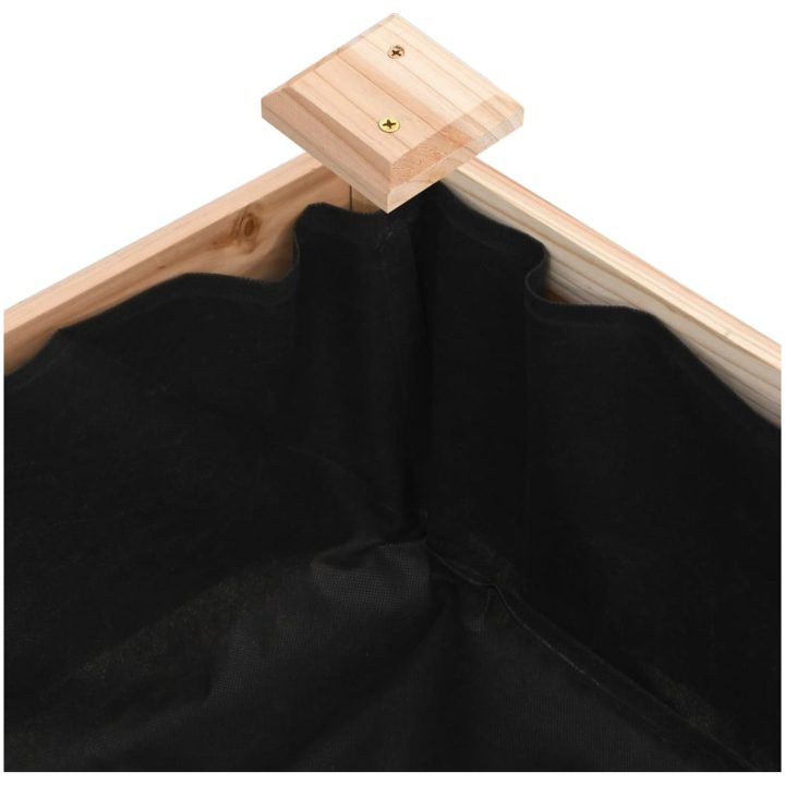 Odlingslåda med foder massivt granträ vidaXL 120 x 45 x 25 cm – bild 6