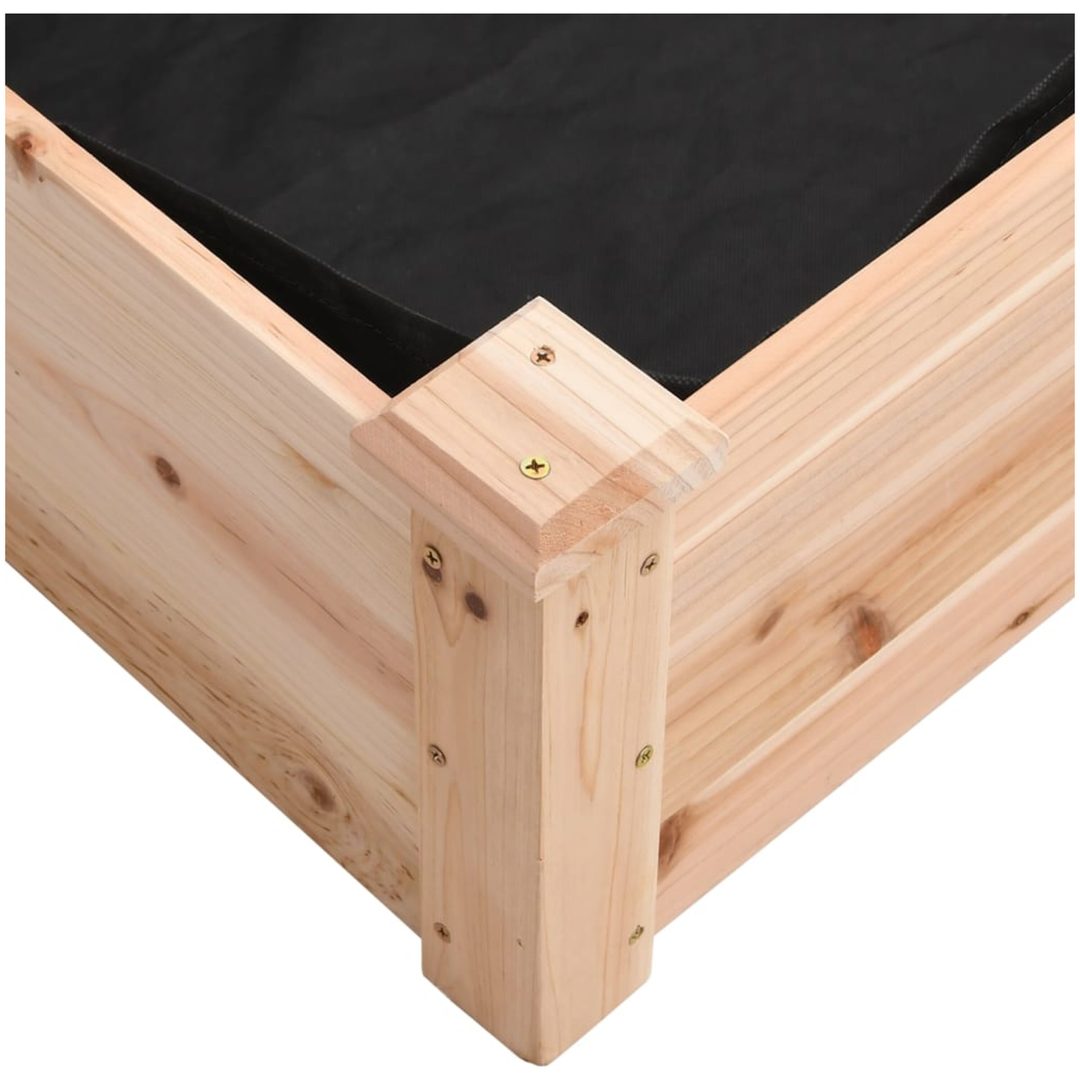 Odlingslåda med foder massivt granträ vidaXL 120 x 45 x 25 cm – bild 7