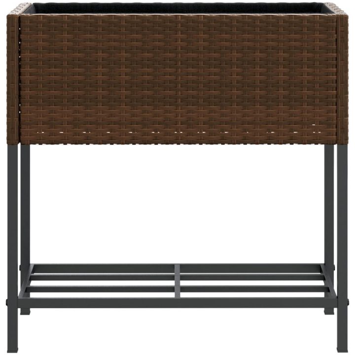 Odlingslåda med hylla brun konstrottning vidaXL 70 x 28 x 70 cm – bild 5