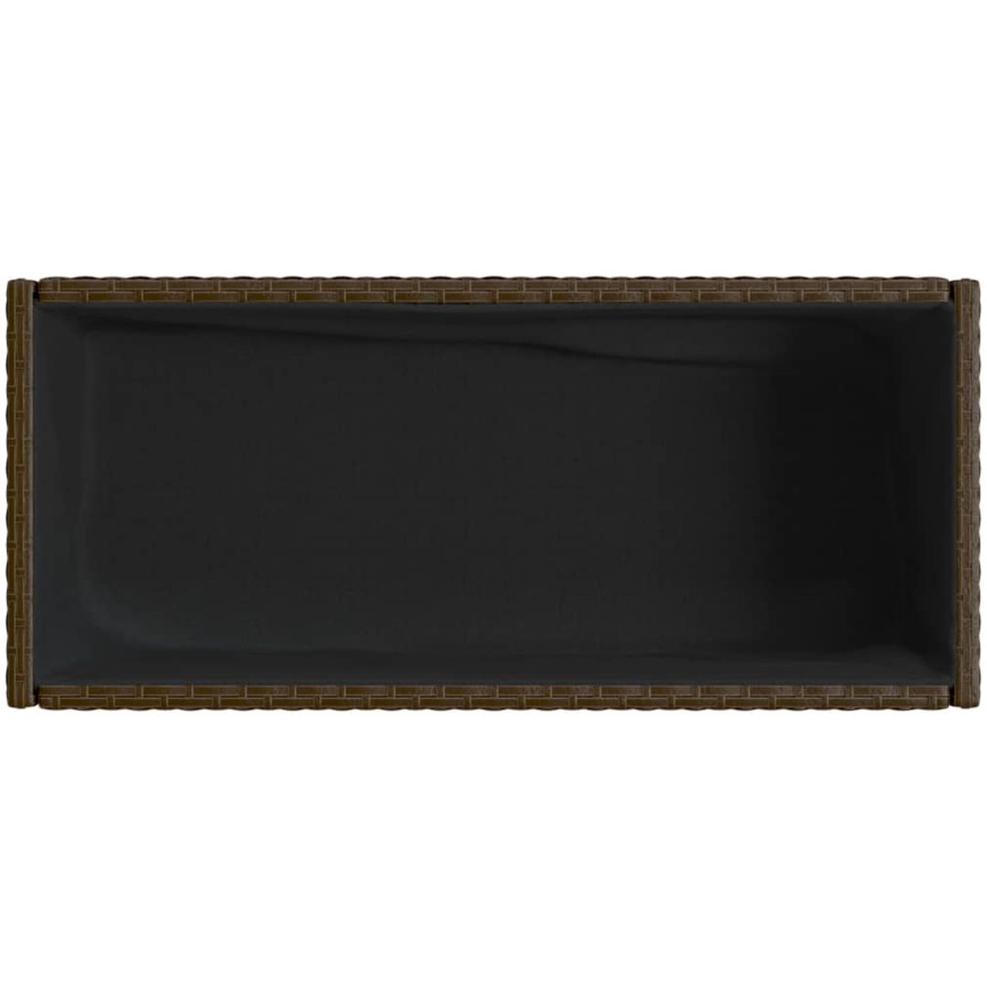 Odlingslåda med hylla brun konstrottning vidaXL 70 x 28 x 70 cm – bild 8