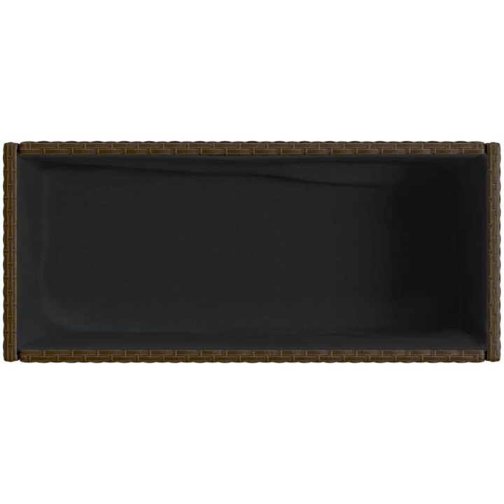 Odlingslåda med hylla brun konstrottning vidaXL 70 x 28 x 70 cm – bild 8