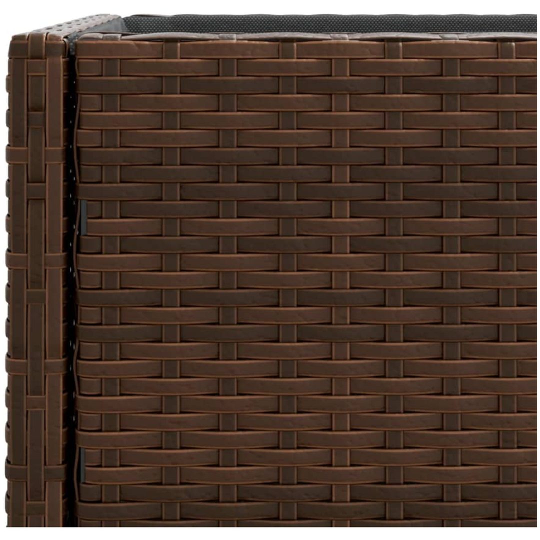 Odlingslåda med hylla brun konstrottning vidaXL 70 x 28 x 70 cm – bild 10