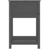 Odlingslåda med hylla grå 54x54x81 cm massiv furu vidaXL 56 x 54 x 81 cm – miniatyr 6