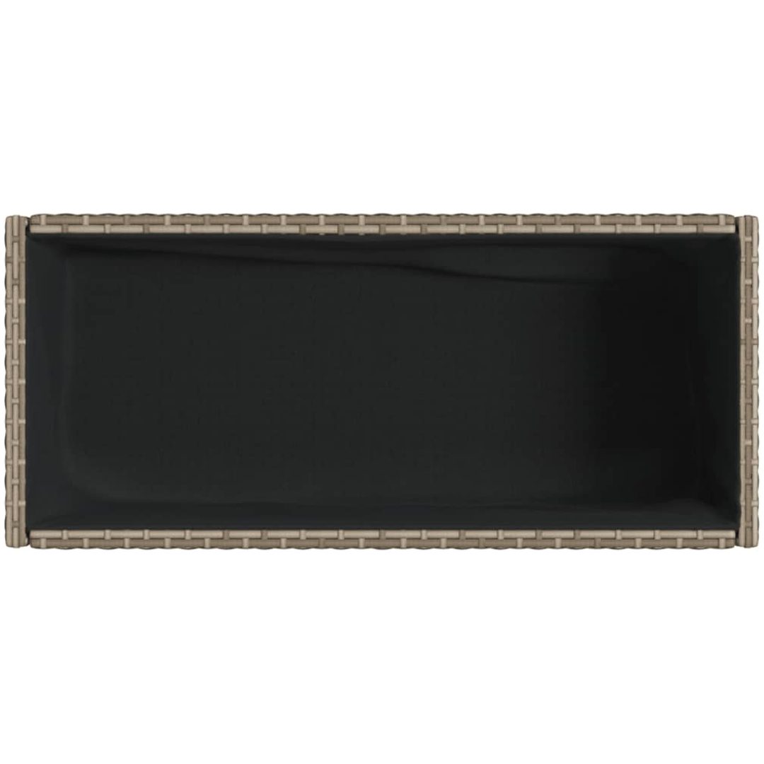 Odlingslåda med hylla grå konstrottning vidaXL 70 x 28 x 70 cm – bild 8
