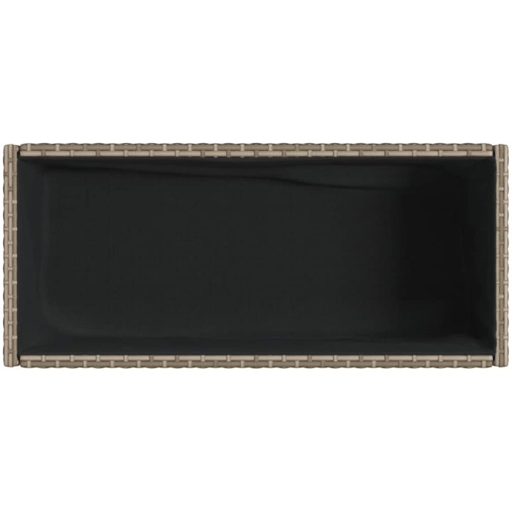 Odlingslåda med hylla grå konstrottning vidaXL 70 x 28 x 70 cm – bild 8