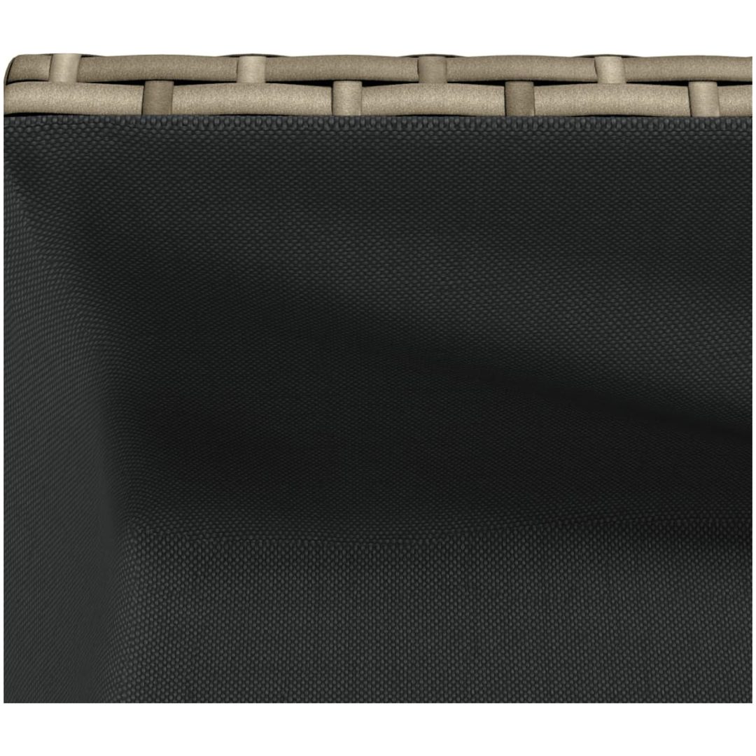 Odlingslåda med hylla grå konstrottning vidaXL 70 x 28 x 70 cm – bild 9