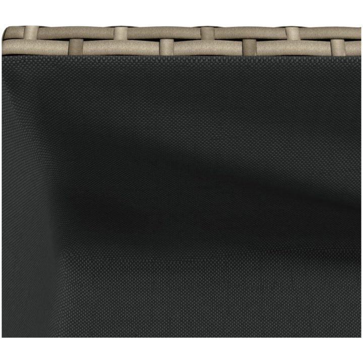 Odlingslåda med hylla grå konstrottning vidaXL 70 x 28 x 70 cm – bild 9