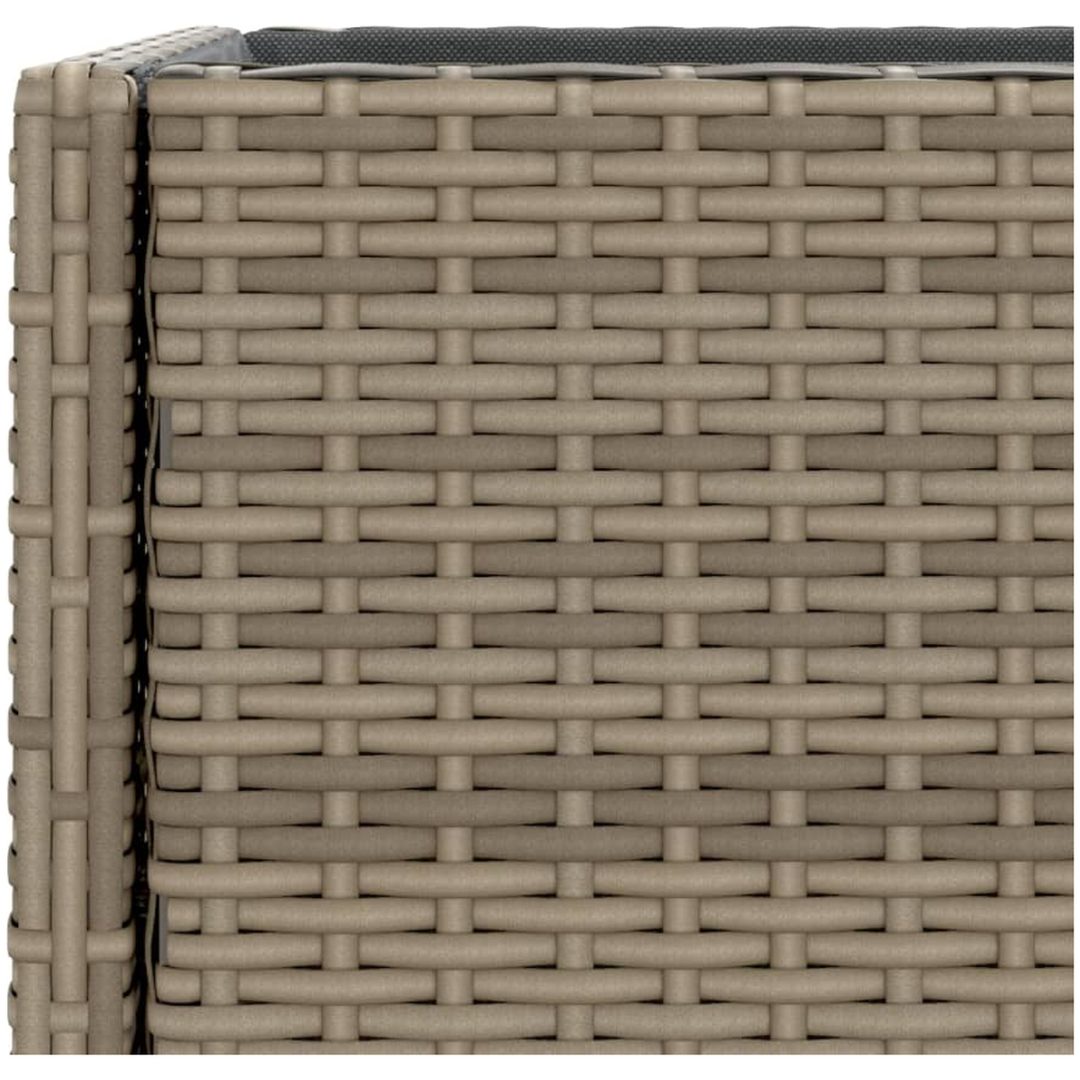 Odlingslåda med hylla grå konstrottning vidaXL 70 x 28 x 70 cm – bild 10