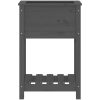 Odlingslåda med hylla grå massiv furu vidaXL 54 x 34.5 x 81 cm – miniatyr 5