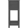 Odlingslåda med hylla grå massiv furu vidaXL 54 x 34.5 x 81 cm – miniatyr 6