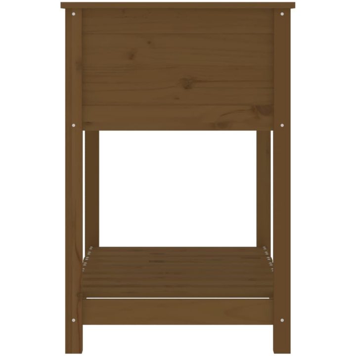 Odlingslåda med hylla honungsbrun massiv furu vidaXL 82.5 x 54 x 81 cm – bild 6