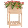 Odlingslåda med hylla massiv furu vidaXL 54 x 54 x 81 cm – miniatyr 4