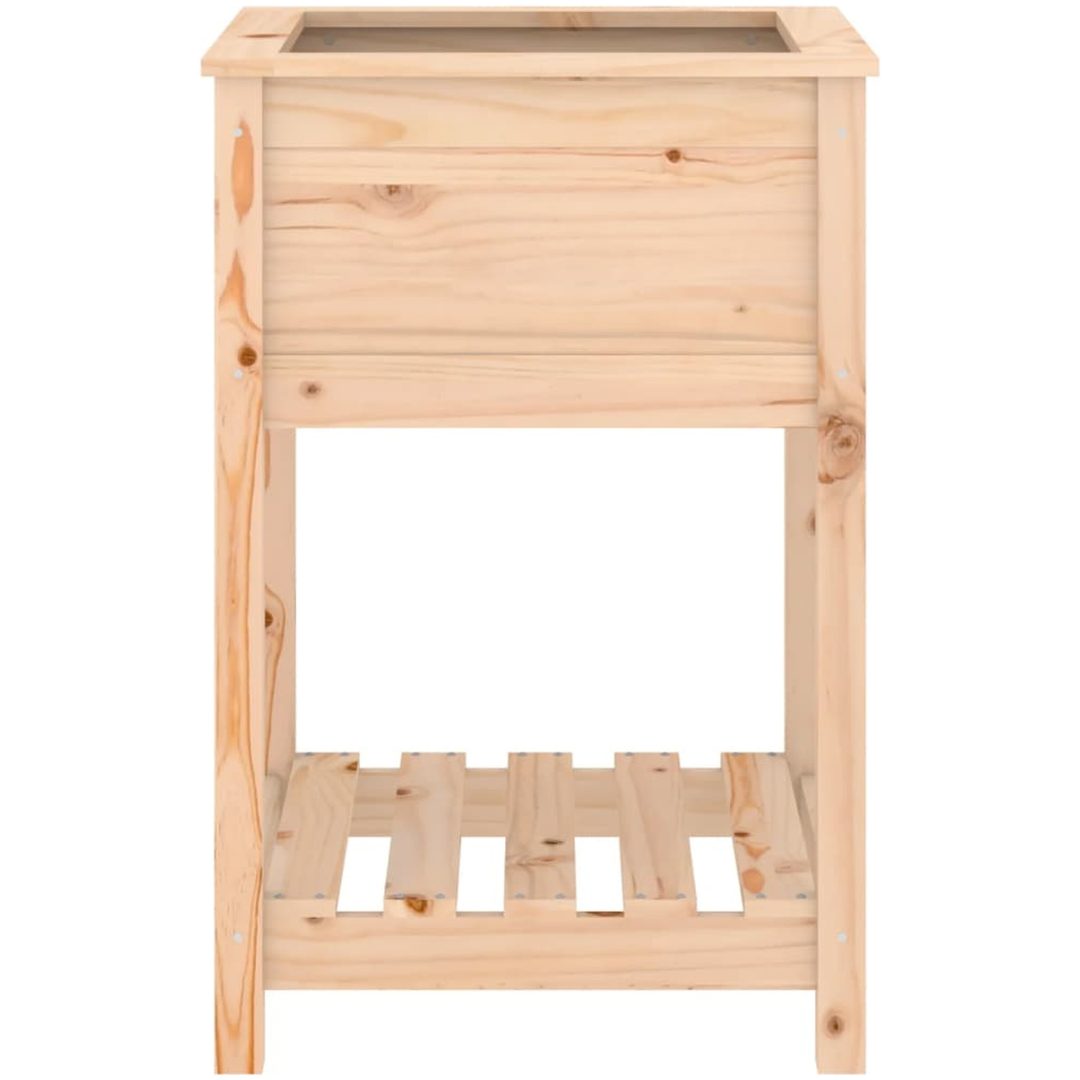 Odlingslåda med hylla massiv furu vidaXL 54 x 54 x 81 cm – bild 5