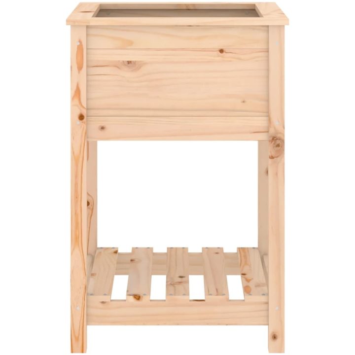 Odlingslåda med hylla massiv furu vidaXL 54 x 54 x 81 cm – bild 5