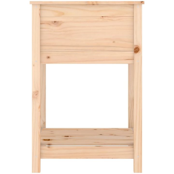 Odlingslåda med hylla massiv furu vidaXL 54 x 54 x 81 cm – bild 6