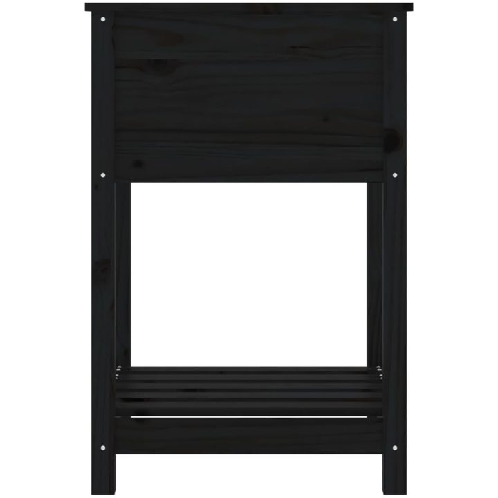 Odlingslåda med hylla svart 54x54x81 cm massiv furu vidaXL 58 x 54 x 81 cm – bild 6