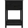Odlingslåda med hylla svart massiv furu vidaXL 82.5 x 54 x 81 cm – miniatyr 6