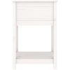 Odlingslåda med hylla vit 54x54x81 cm massiv furu vidaXL 55 x 54 x 81 cm – miniatyr 6
