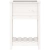 Odlingslåda med hylla vit massiv furu vidaXL 54 x 34.5 x 81 cm – miniatyr 5