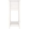 Odlingslåda med hylla vit massiv furu vidaXL 54 x 34.5 x 81 cm – miniatyr 6