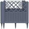 Odlingslåda med piggar grå PP vidaXL 43,5 x 43,5 x 43,5 cm – miniatyr 4