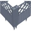 Odlingslåda med piggar grå PP vidaXL 43,5 x 43,5 x 43,5 cm – miniatyr 7