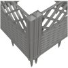 Odlingslåda med piggar ljusgrå PP vidaXL 43,5 x 43,5 x 43,5 cm – miniatyr 7