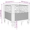 Odlingslåda med piggar svart PP vidaXL 43,5 x 43,5 x 43,5 cm – miniatyr 8