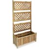 Odlingslåda med spaljé bambu vidaXL 70 cm – miniatyr 2