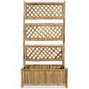 Odlingslåda med spaljé bambu vidaXL 70 cm – miniatyr 3