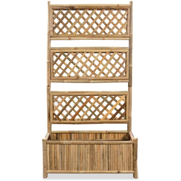 Odlingslåda med spaljé bambu vidaXL 70 cm – bild 3