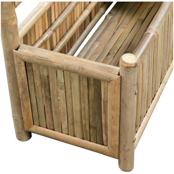 Odlingslåda med spaljé bambu vidaXL 70 cm – bild 5