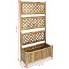 Odlingslåda med spaljé bambu vidaXL 70 cm – miniatyr 7