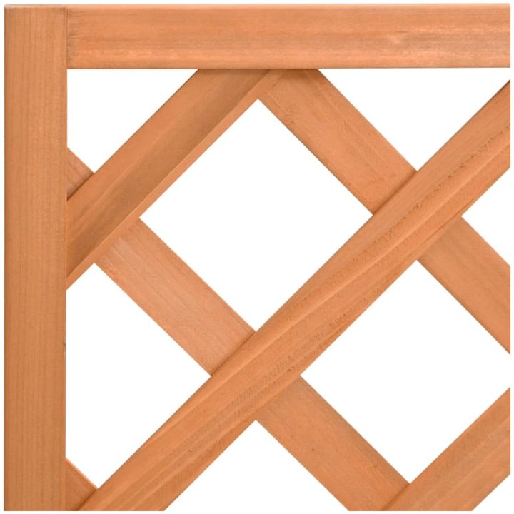 Odlingslåda med spaljé brun massivt granträ vidaXL 40 x 30 x 90 cm – bild 7