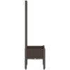 Odlingslåda med spaljé brun PP vidaXL 40 x 40 x 142 cm – miniatyr 4