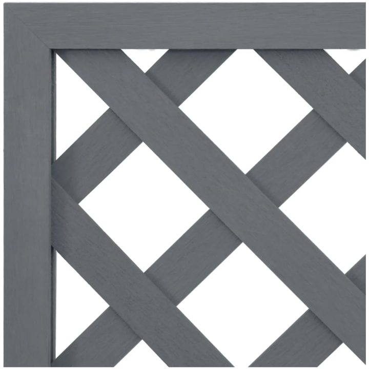 Odlingslåda med spaljé grå WPC vidaXL 65 x 33 x 135 cm – bild 6