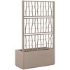 Odlingslåda med spaljé ljusbrun 80x36x140 cm PP vidaXL 80 x 36 x 140 cm – miniatyr 5
