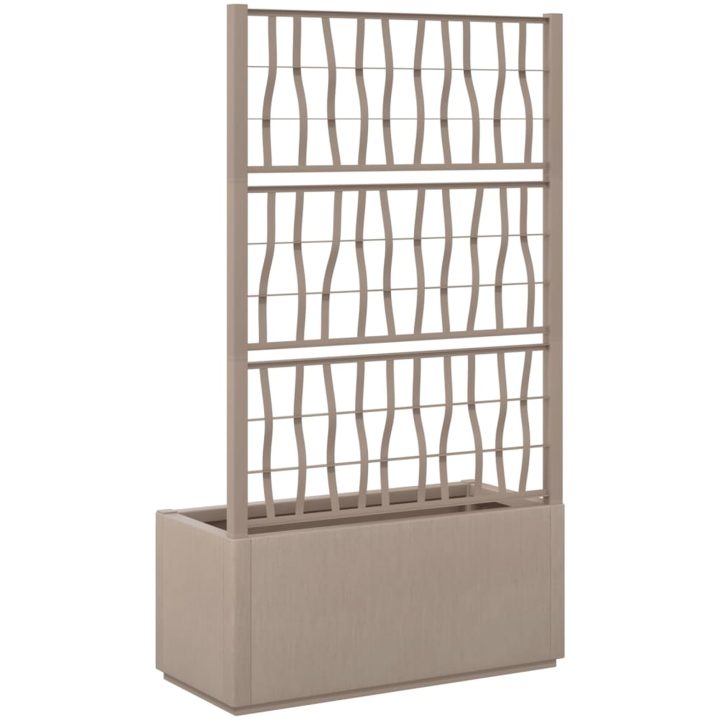 Odlingslåda med spaljé ljusbrun 80x36x140 cm PP vidaXL 80 x 36 x 140 cm – bild 5