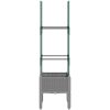 Odlingslåda med spaljé ljusgrå 40x40x142,5 cm PP vidaXL 41 x 40 x 142,5 cm – miniatyr 3