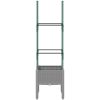 Odlingslåda med spaljé ljusgrå 40x40x142,5 cm PP vidaXL 41 x 40 x 142,5 cm – miniatyr 4