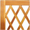 Odlingslåda med spaljé massiv akacia vidaXL 55 x 29.5 x 132 cm – miniatyr 7