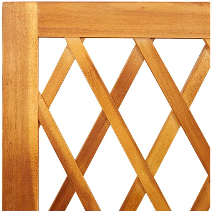 Odlingslåda med spaljé massiv akacia vidaXL 55 x 29.5 x 132 cm – bild 7